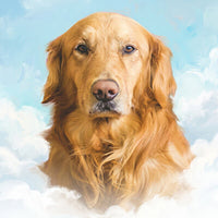 Dierenportret op wolken