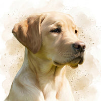 Dierenportret in aquarel