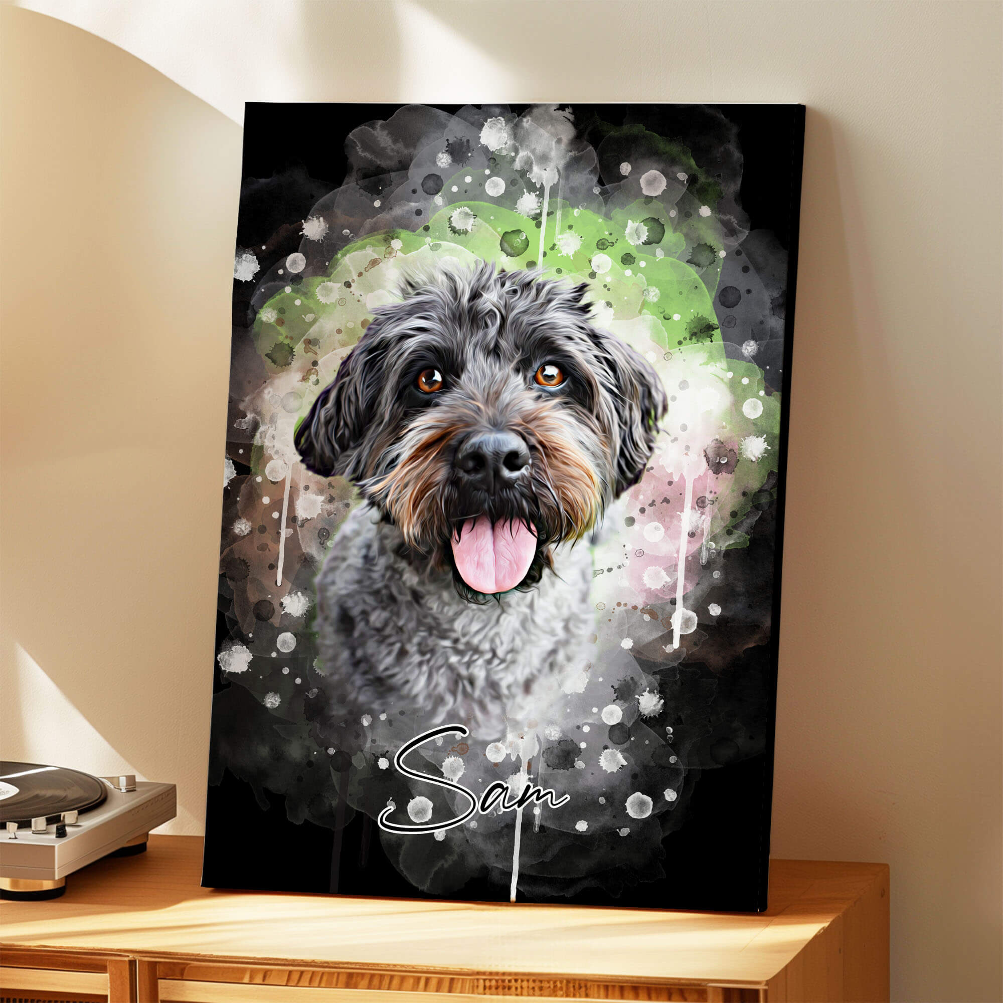 Dierenportret in Waterverf