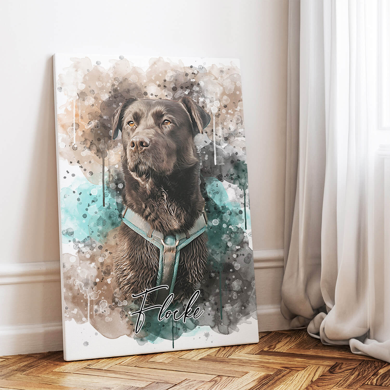 Dierenportret in Waterverf